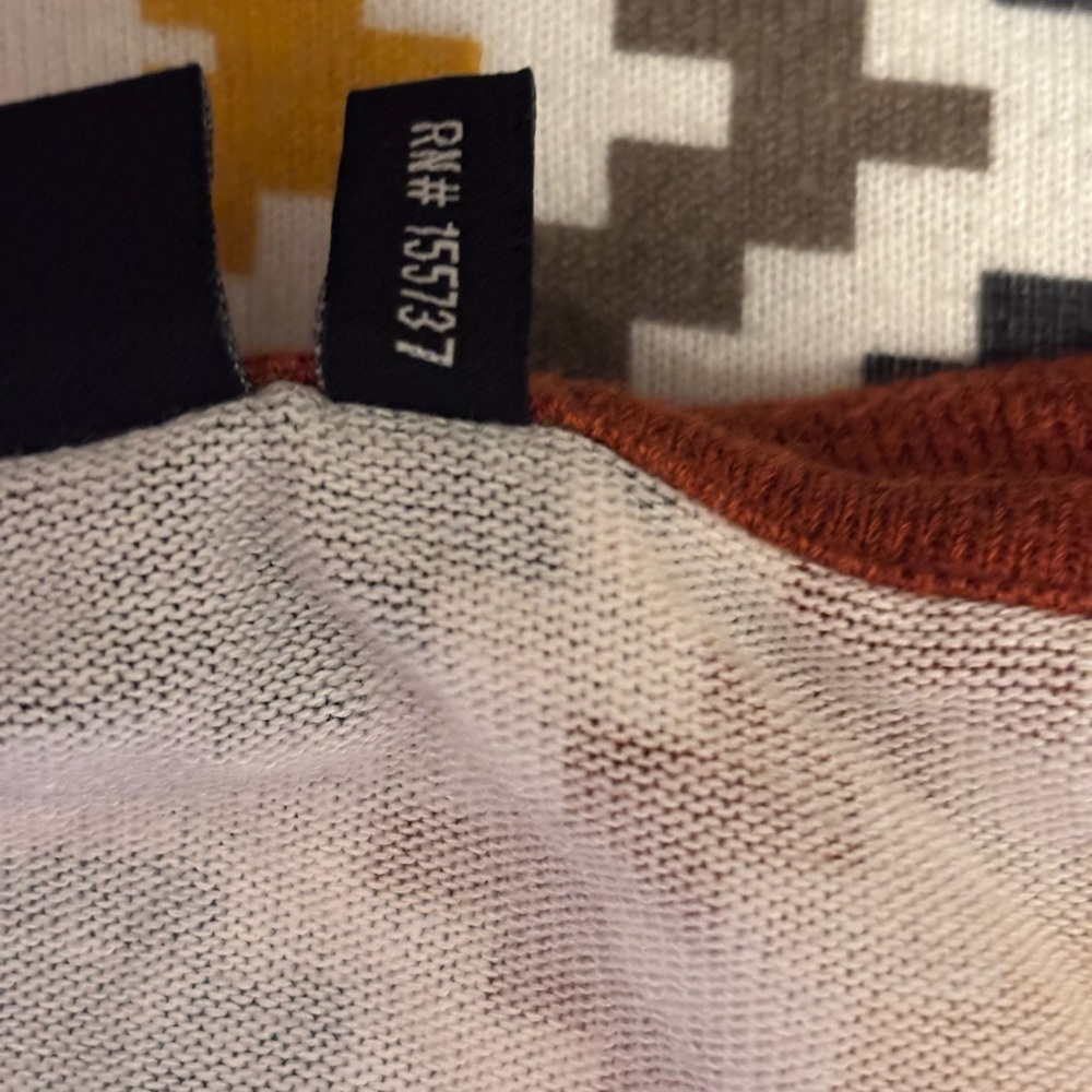 Cruel Denim Women’s AztecGeometric Patterned Women's‎ Sweatshirt XXL - Orange - Picture 9 of 11